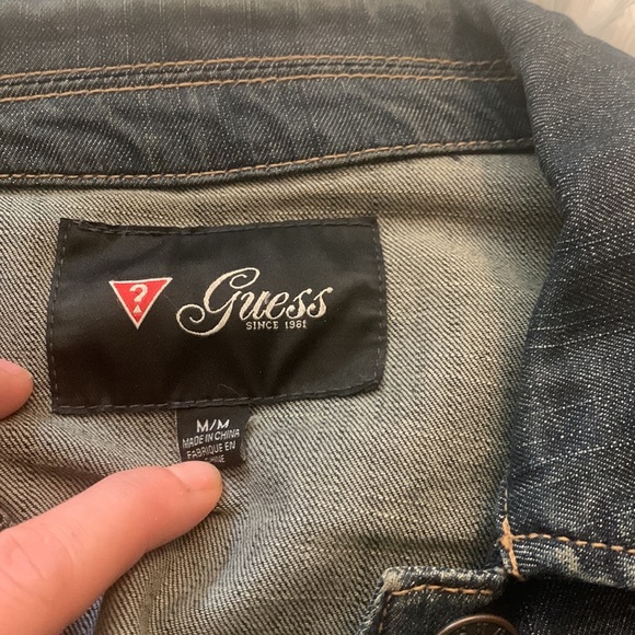 GUESS dark wash jean jacket - Picture 2 of 6